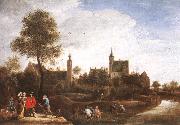TENIERS, David the Younger A View of Het Sterckshof near Antwerp r Sweden oil painting reproduction